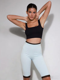 Women's Printed Lace Activewear Bootcut Pants