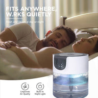 Air Purifier and Aroma Diffuser with Colorful LED Night Light