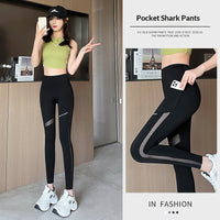 Women's Workout Leggings with Mesh Storage Pockets