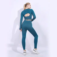 Sports Tight Long Sleeve Seamless Roga Suit