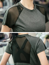 Fall Winter Loose Net Celebrity Sexy Slimming Gym Quick-Drying Running Yoga Wear