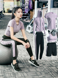Fall Winter Loose Net Celebrity Sexy Slimming Gym Quick-Drying Running Yoga Wear
