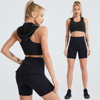 Women's Tight Sports Shorts Two-Piece Summer Activewear Set