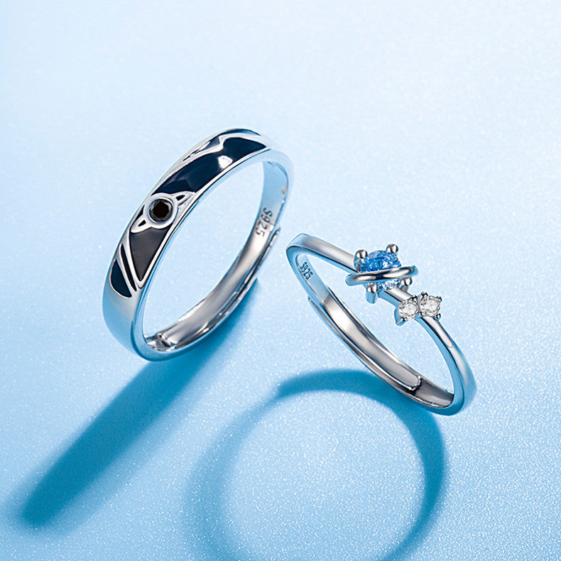 Dream Planet Couple Rings for Men and Women
