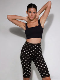 Women's Printed Lace Activewear Bootcut Pants