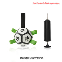Interactive Dog Football Toy Soccer Ball Inflated Training Toy For Dogs