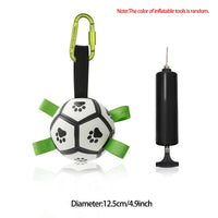 Interactive Dog Football Toy Soccer Ball Inflated Training Toy For Dogs
