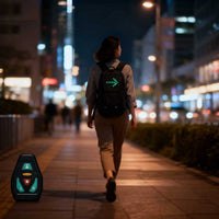 Remote-Control LED Safety Backpack for Cycling & Night Running