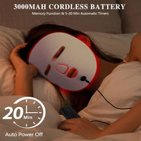 LED Red Light Therapy Face Mask for Facial Skin Care and Rejuvenation