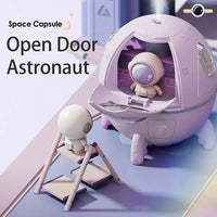 Astronaut Space Humidifier USB Desktop Air Diffuser with LED Light