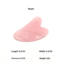 Jade And Rose Quartz Facial And Back Gua Sha Massager