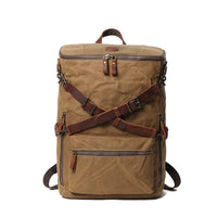 Men's Vintage Leather Canvas backpack