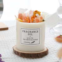 Dried Flowers Decor Candles