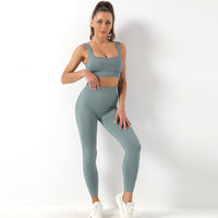 Seamless Yoga Set: Bra & High-Waist Leggings (2pcs)