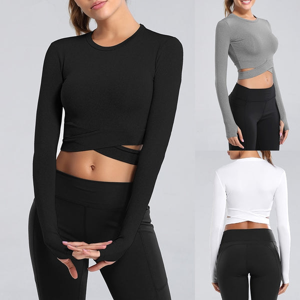 Long-sleeved fitness training yoga Top