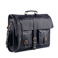 Retro Black Messenger Bag