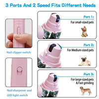 2-in-1 LED Pet Nail Clippers for Dogs & Cats