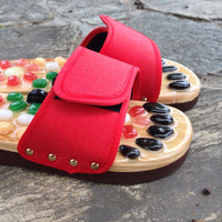 Newly Natural Pebble Stone Foot Massager Slippers Reflexology Care Blood Activating Foot Acupuncture Point Massage Shoes