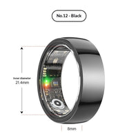 Health Tracking Ring for Heart Rate Sleep and Blood Oxygen Monitoring