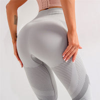 High-Waist Pattern Yoga Pants - Premium Activewear