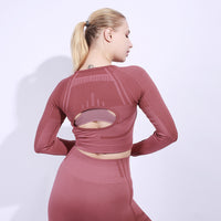 Sports Tight Long Sleeve Seamless Roga Suit