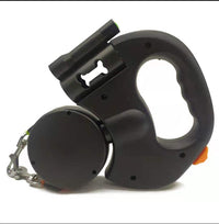 Retractable Dual Dog Leash with LED Light & Reflective Design