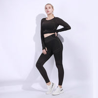 Sports Tight Long Sleeve Seamless Roga Suit