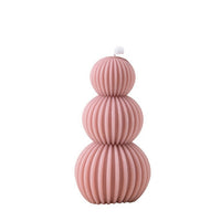 Creative Geometric Pillar Scented Candles For DIY Home And Holiday Decor
