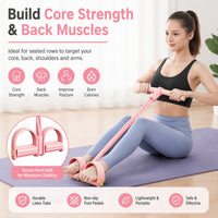 6 Tube Pedal Resistance Band for Full Body Fitness Training