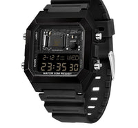 Fashion Square Waterproof Electronic Watch Multifunctional Student Sports Watch