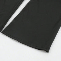 Summer Thin Yoga Pants Women's High-Waist Straight-Leg Wide-Leggings