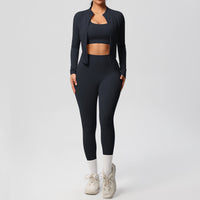 Outdoor Sports Tight-fitting Yoga Outfit Set