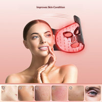 Silicone LED Photon Face Mask for Facial Beauty and Skin Care