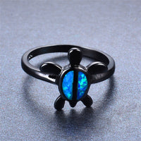 Vintage Inspired Oval Blue Zircon Ring