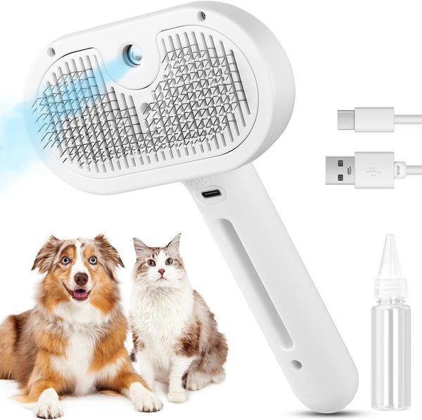 3 In 1 Cat Steam Brush Pet Steam Brush