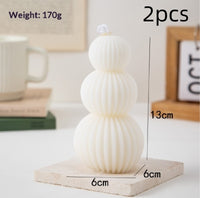 Creative Geometric Pillar Scented Candles For DIY Home And Holiday Decor