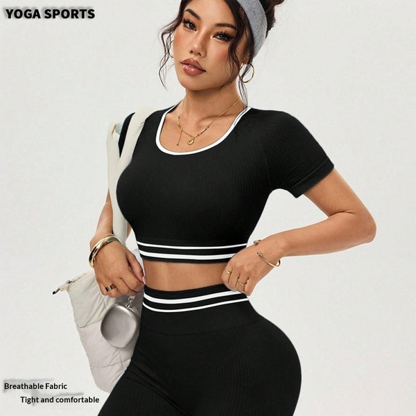 Women’s Color Block Yoga Set