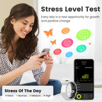 Smart Fitness Ring with Sleep, Stress and Heart Rate Tracking