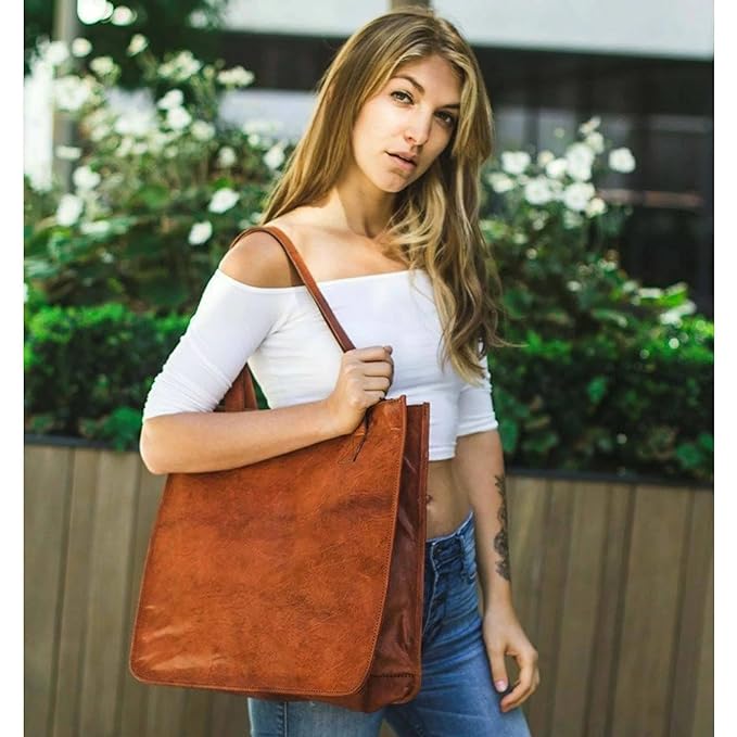 Women Leather Carry Handbags
