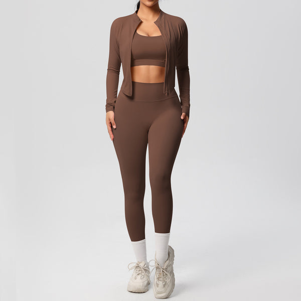 Outdoor Sports Tight-fitting Yoga Outfit Set
