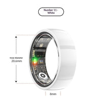 Health Tracking Ring for Heart Rate Sleep and Blood Oxygen Monitoring