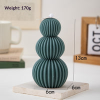 Creative Geometric Pillar Scented Candles For DIY Home And Holiday Decor