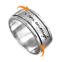 Rotating Letter Anxiety Ring for Stress Relief