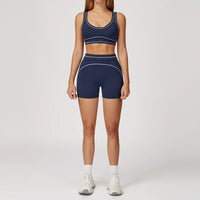 Color-Block Fleece Yoga Set