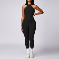 Beauty Back Yoga Jumpsuit Women's Outdoor Running Tight Sports Quick-drying Workout Clothes