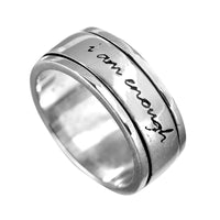 Rotating Letter Anxiety Ring for Stress Relief