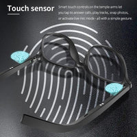 Smart AI Bluetooth Glasses with Interchangeable Lenses