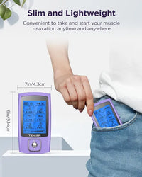 Dual Channel TENS EMS Machine for Muscle Recovery and Relaxation
