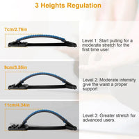 Adjustable Back Stretcher for Lumbar Support & Spinal Decompression