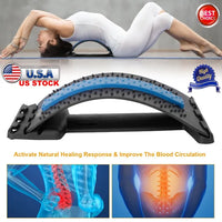 Adjustable Back Stretcher for Lumbar Support & Spinal Decompression